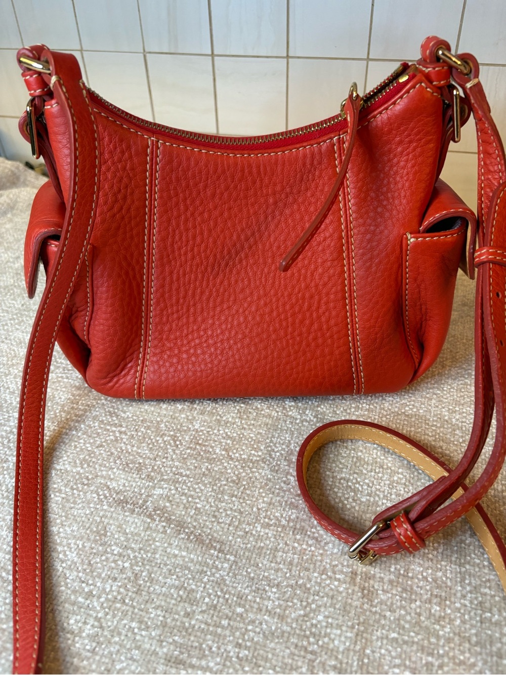 Dooney & Bourke Pebbled Leather Crossbody with Gold-Tone Hardware - Picture 6 of 16